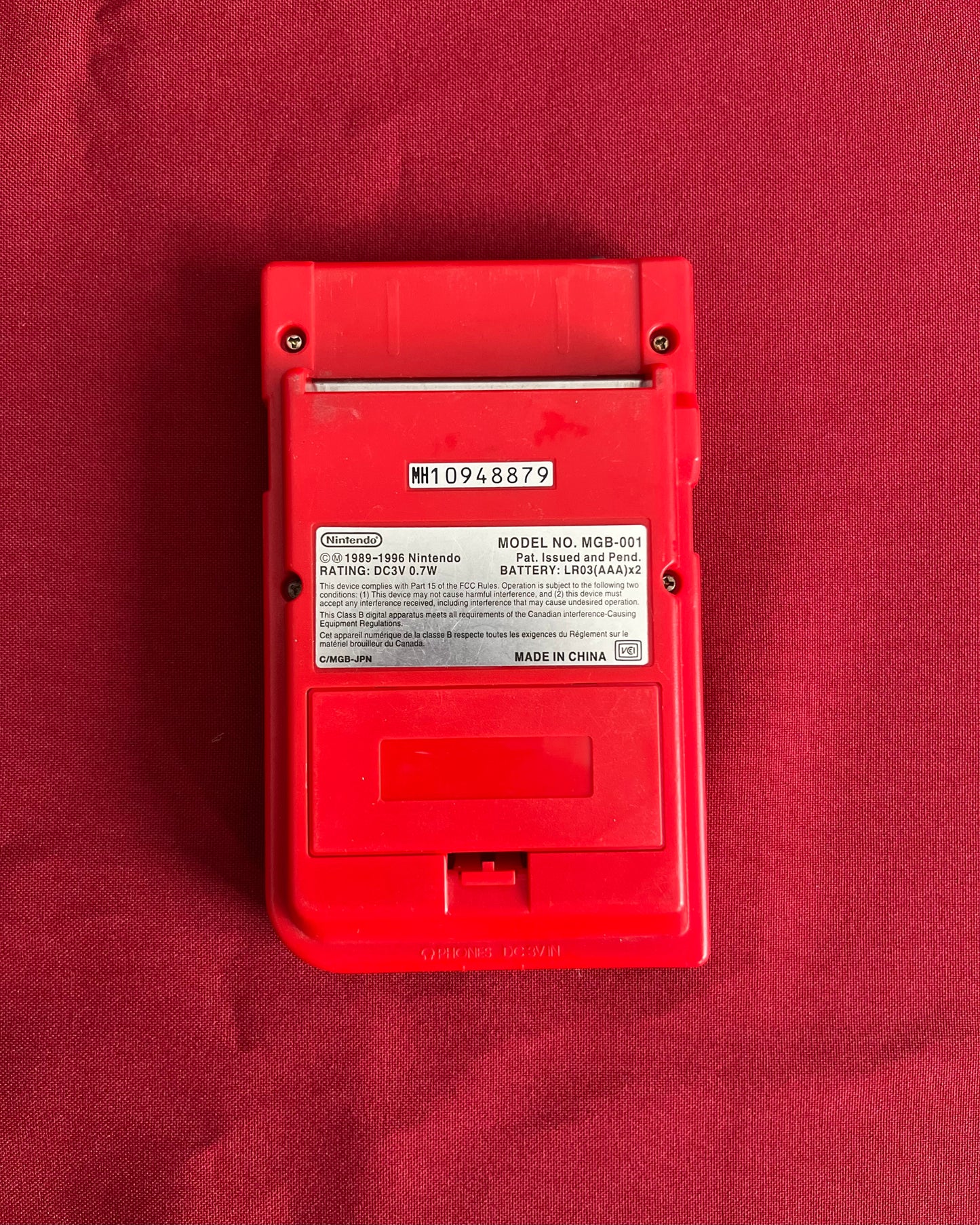 Nintendo Gameboy Pocket Red