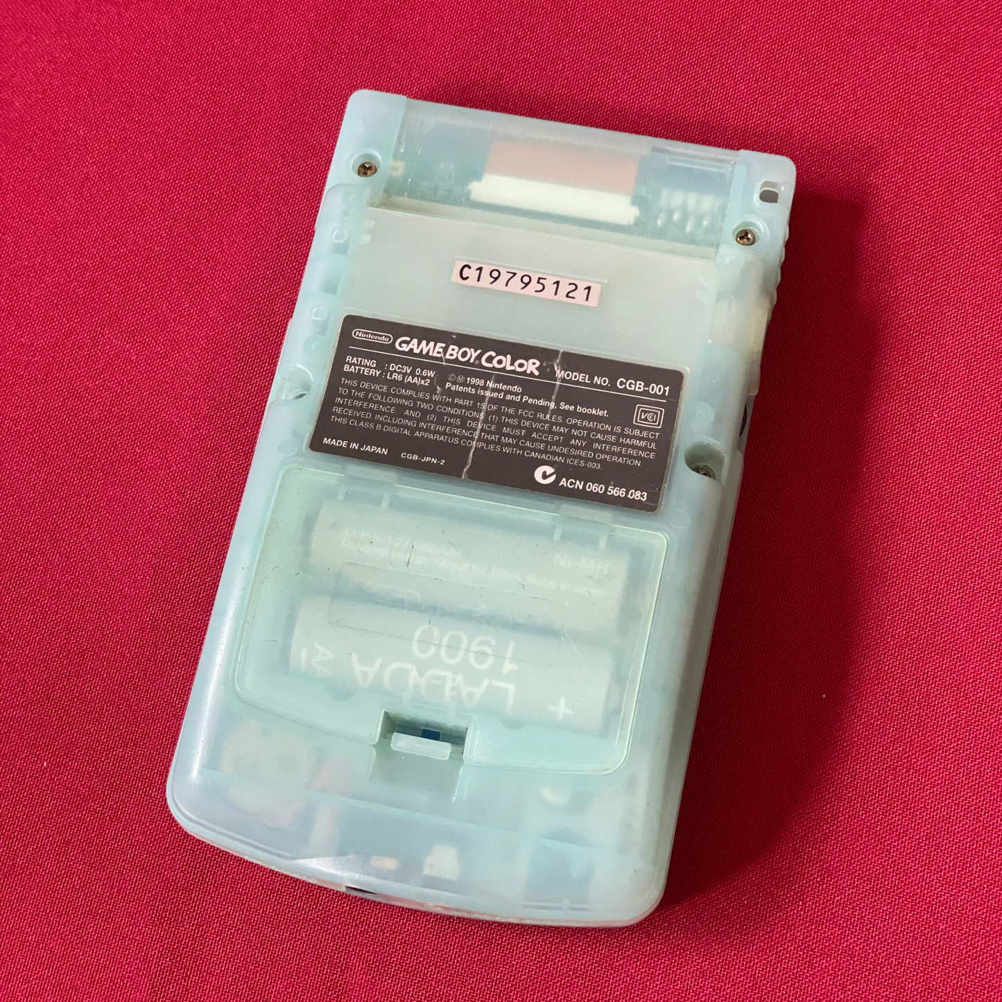 Nintendo Gameboy Color Ice Blue