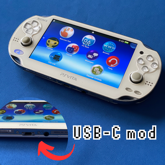 Sony PlayStation Vita 1000 (OLED) Crystal White s USB-C modem