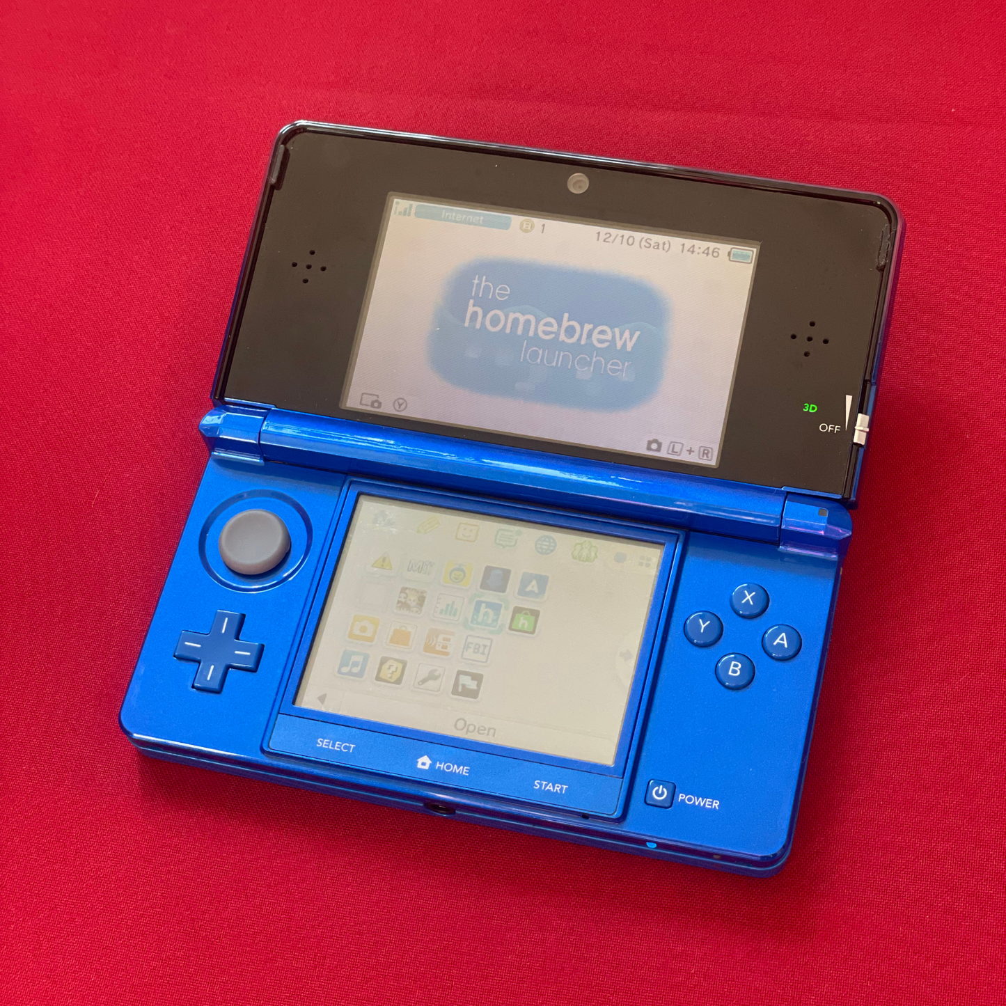 Nintendo 3DS Cobalt Blue s CFW