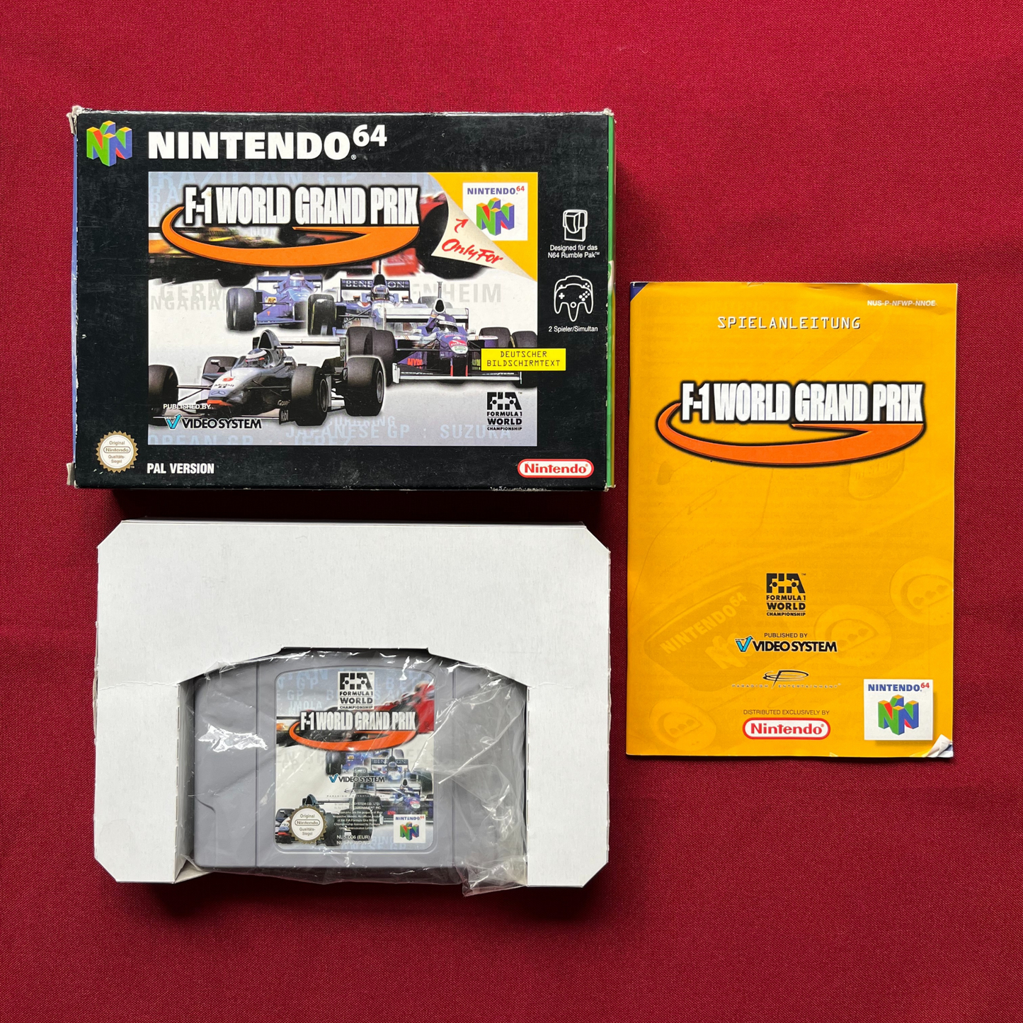 F-1 World Grand Prix Kompletní balení (PAL, Nintendo 64)