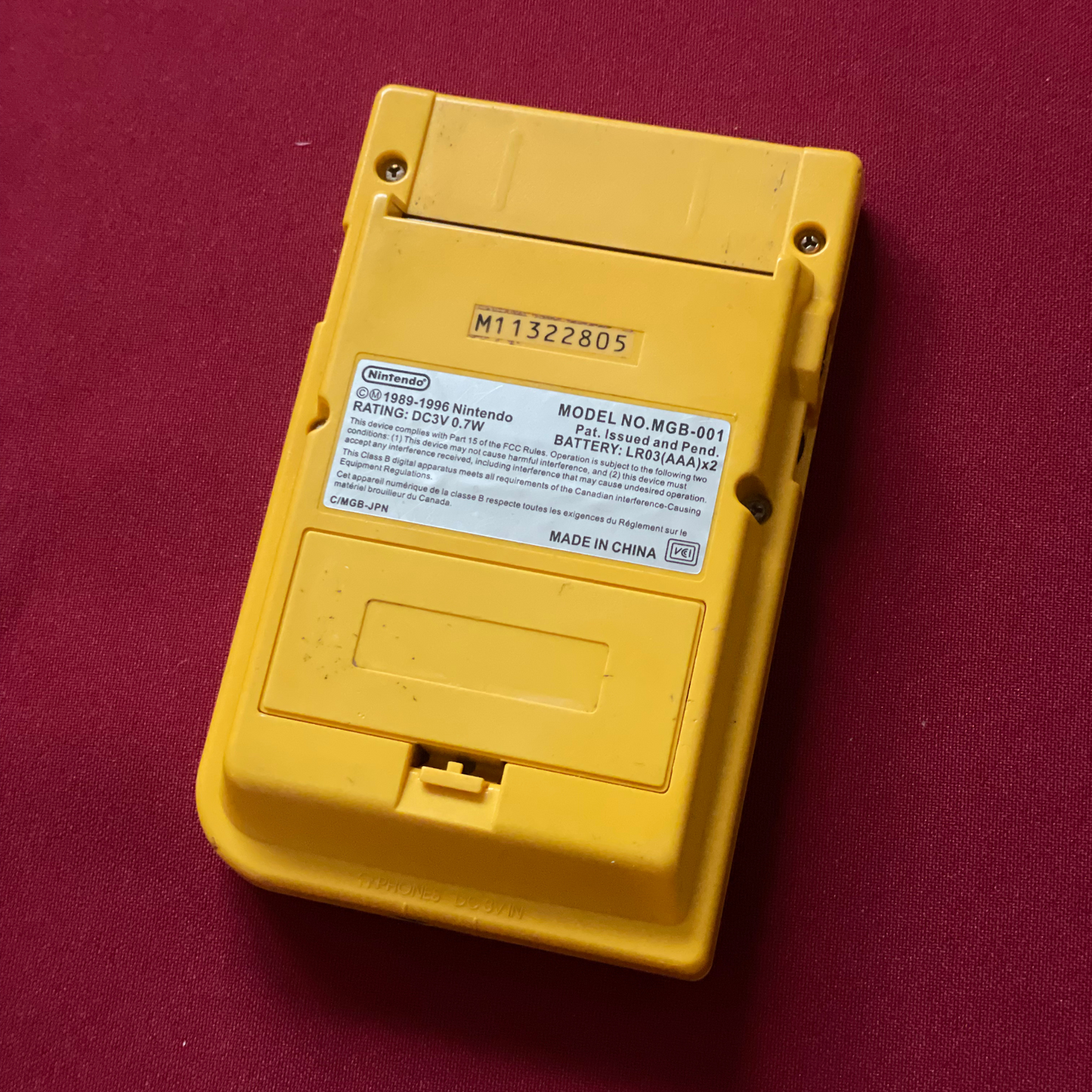 Nintendo Gameboy Pocket Yellow