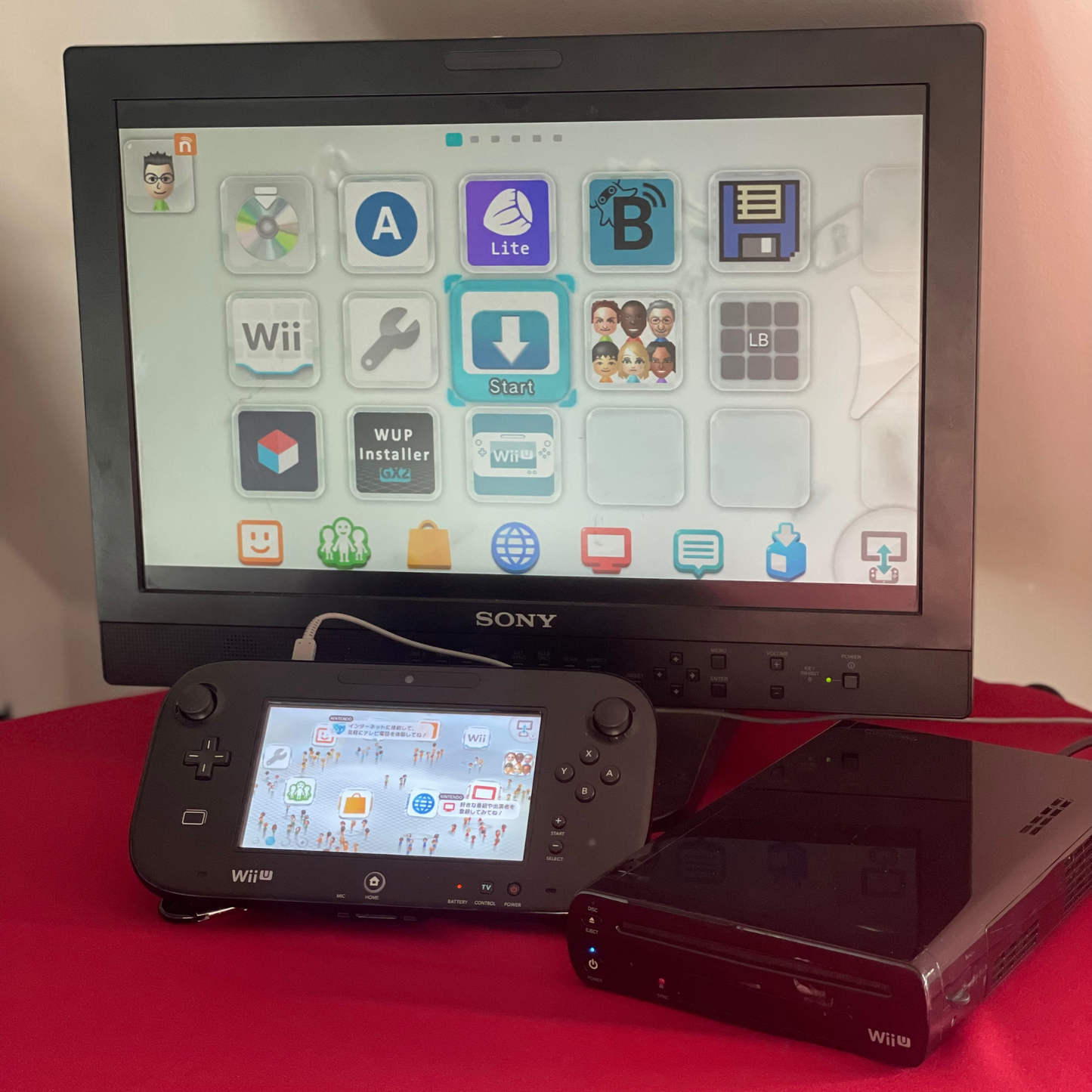 Nintendo Wii U Black s CFW Aroma