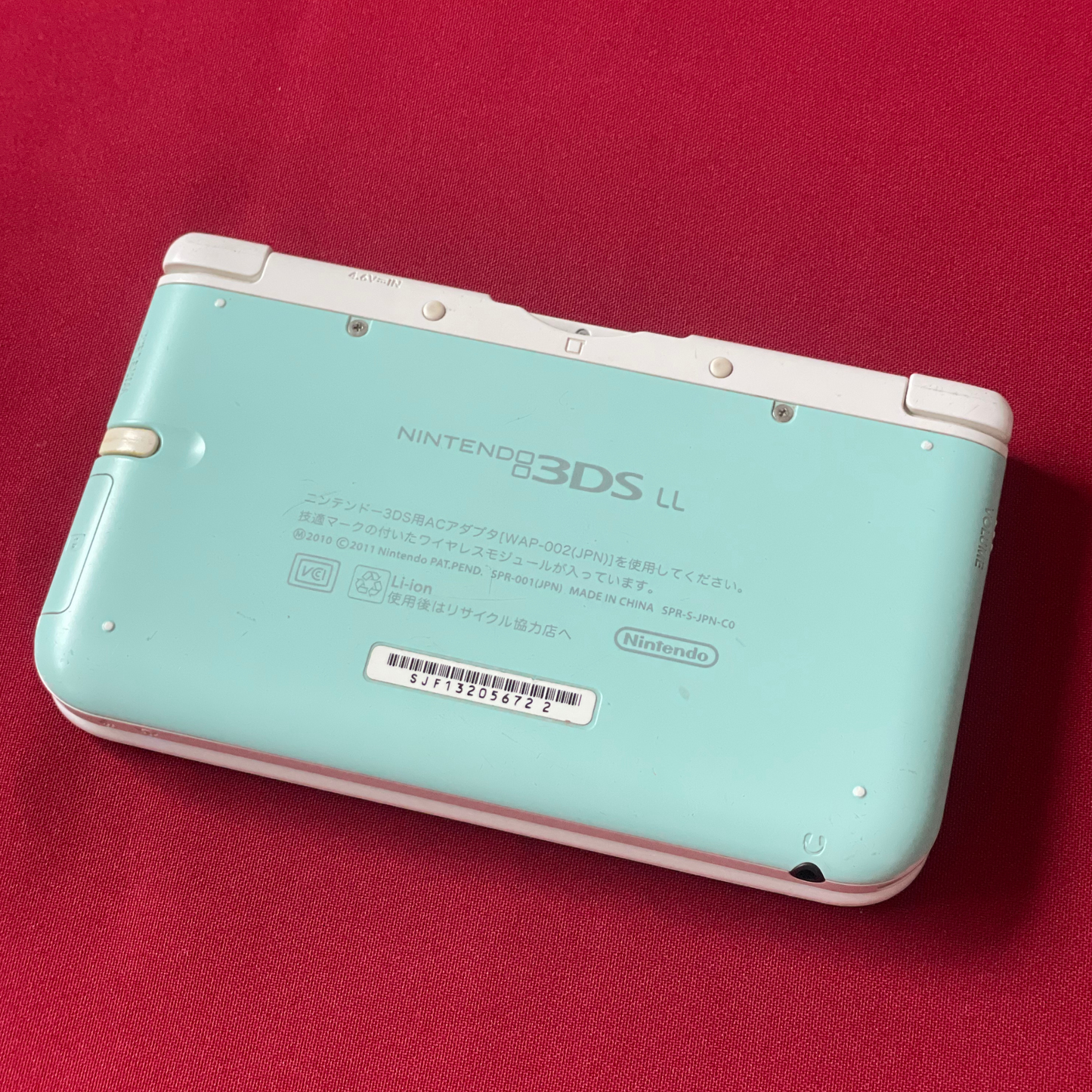 Nintendo 3DS LL (XL) Mint and White