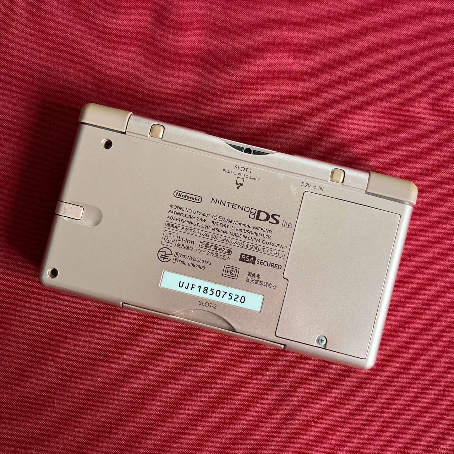 Nintendo DS Lite Metallic Rose