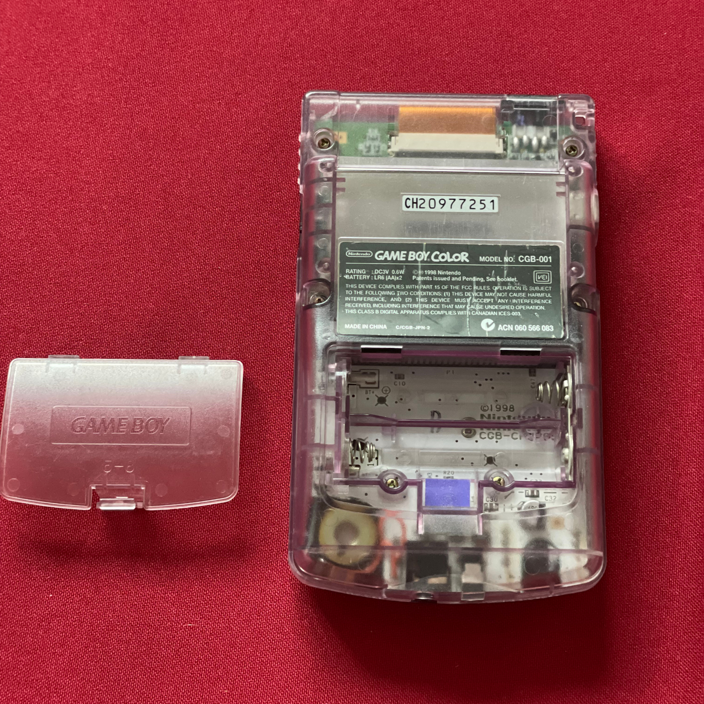 Nintendo Gameboy Color Atomic Purple