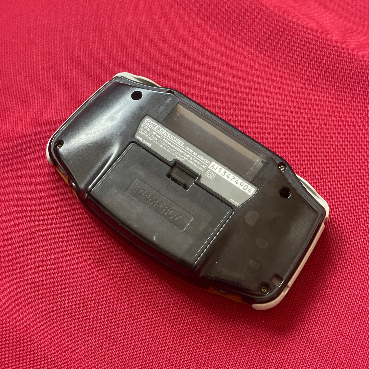 Nintendo Gameboy Advance Clear Orange/Clear Black
