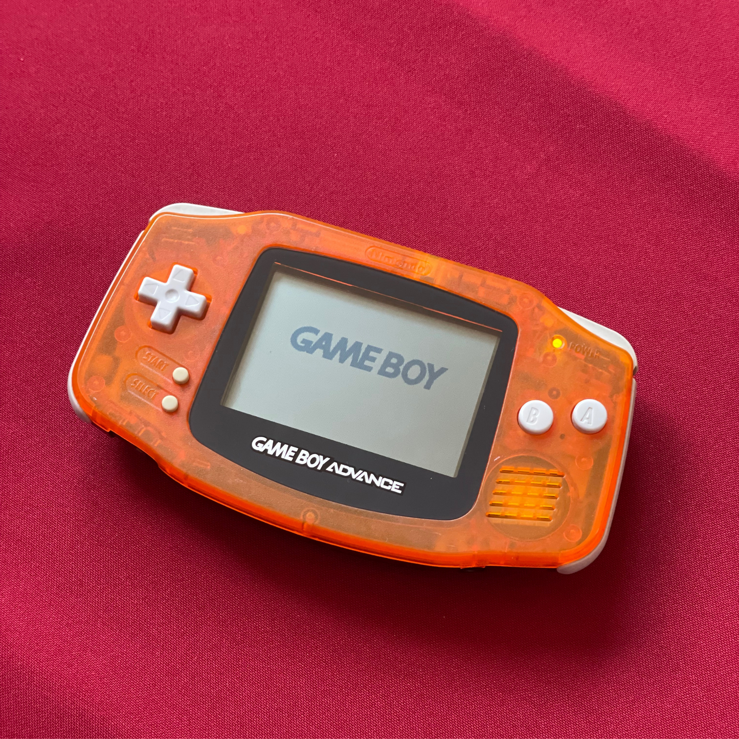 Nintendo Gameboy Advance Clear Orange/Clear Black