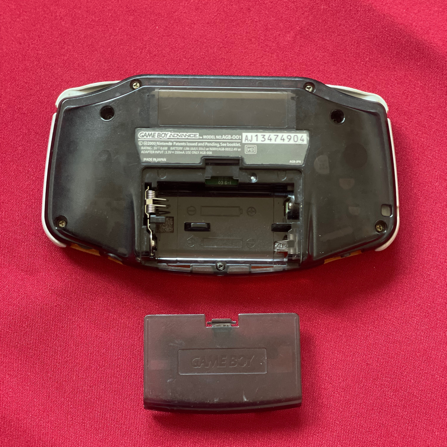 Nintendo Gameboy Advance Clear Orange/Clear Black