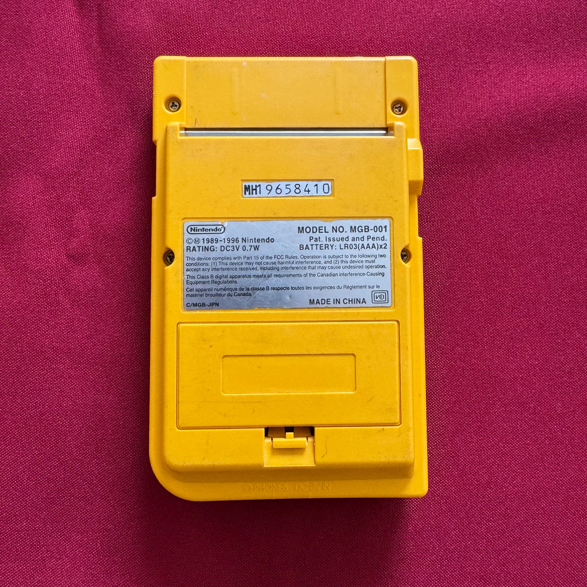 Nintendo Gameboy Pocket Yellow