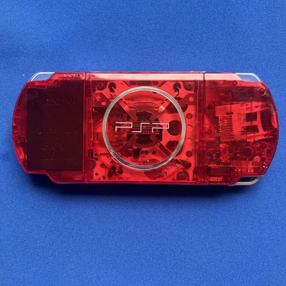 Sony PSP 3000 Transparent Red s IPS LCD displejem