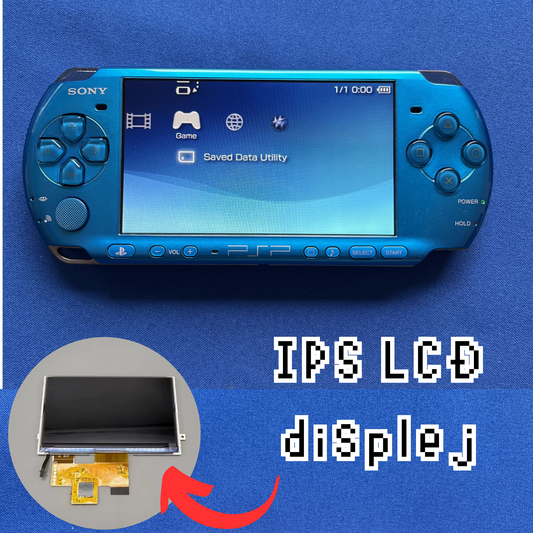 Sony PSP 3000 Vibrant Blue s IPS LCD displejem