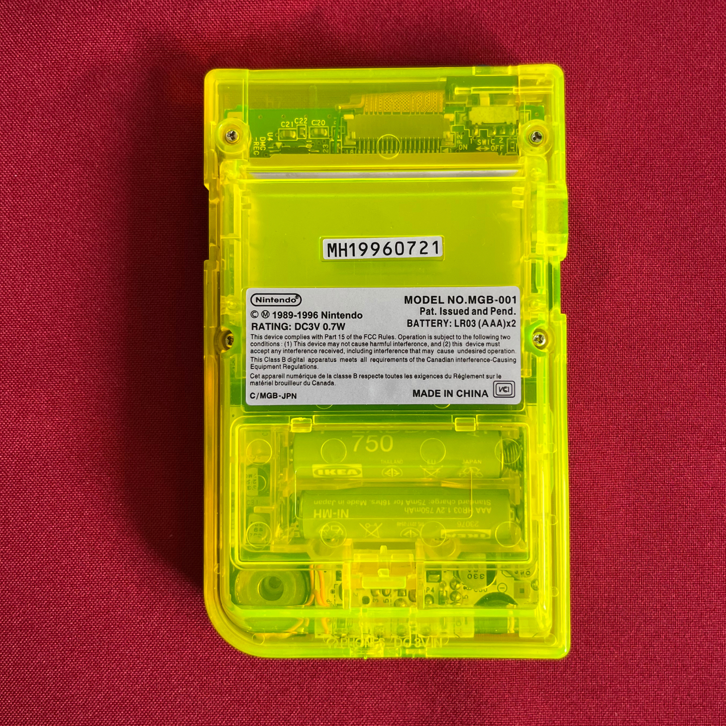 Nintendo Gameboy Pocket Transparent Yellow