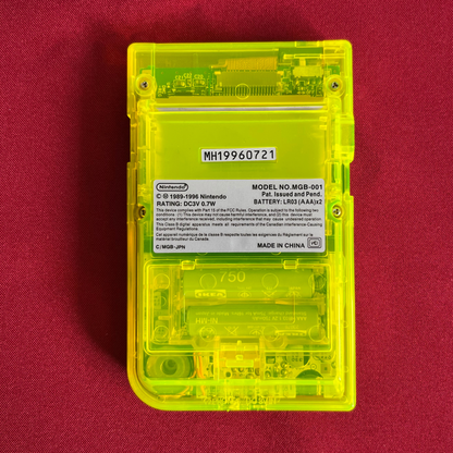 Nintendo Gameboy Pocket Transparent Yellow