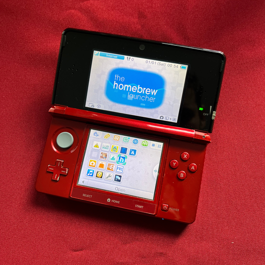 Nintendo 3DS Flame Red s CFW