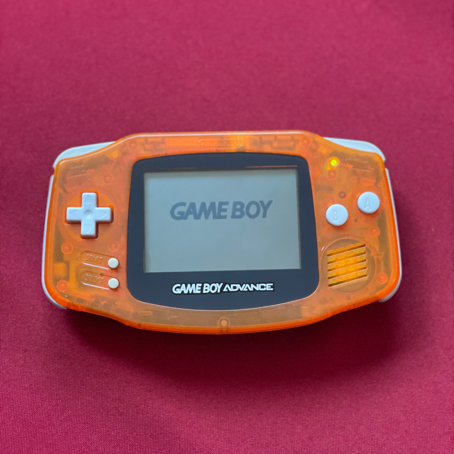 Nintendo Gameboy Advance Clear Orange/Clear Black