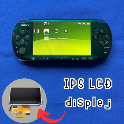 Sony PSP 3000 Spirited Green s IPS LCD displejem