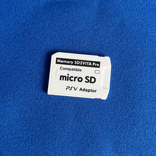 SD2VITA adaptér pro Sony PS Vita, bílý adaptér na microSD kartu